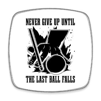 Never Give Up Until Cue Sports Snooker Pool Player - Viereckiger Kühlschrankmagnet - Weiß - Vorne