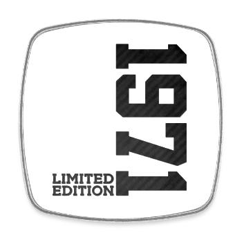 55. GEBURTSTAG LIMITED EDITION 1971 - Viereckiger Kühlschrankmagnet - Weiß - Vorne