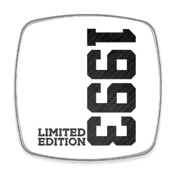 33RD BIRTHDAY LIMITED EDITION 1993 - Square fridge magnet - white - Front