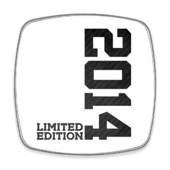 12TH BIRTHDAY LIMITED EDITION 2014 - Square fridge magnet - white - Front