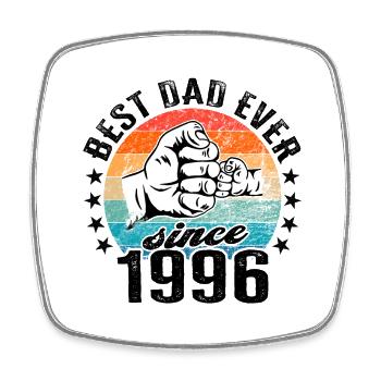 Bester Papa der Welt seit 1996 Vatertag - Viereckiger Kühlschrankmagnet - Weiß - Vorne