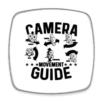 Camera Movement Guide Cameraman Camera Operators - Viereckiger Kühlschrankmagnet - Weiß - Vorne