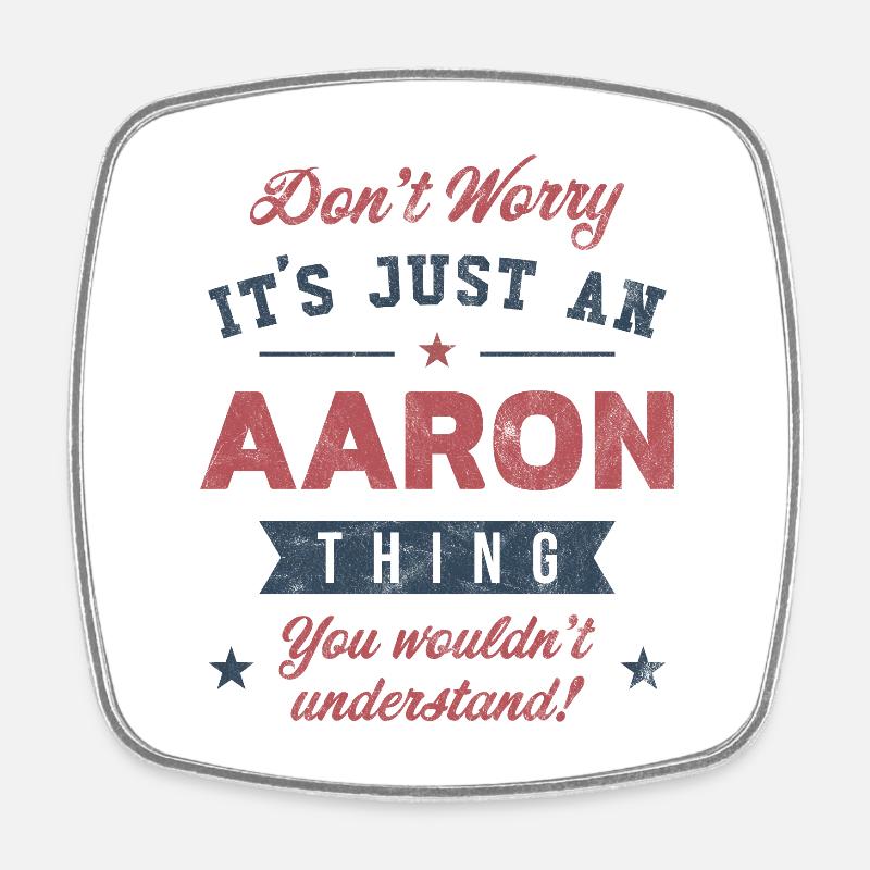 C’est un truc d’Aaron - Magnet carré - blanc