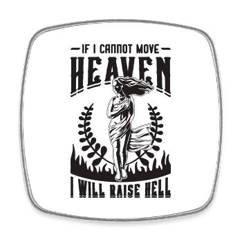 If I Cannot Move Ancient God Greek Mythology Lover - Viereckiger Kühlschrankmagnet - Weiß - Vorne