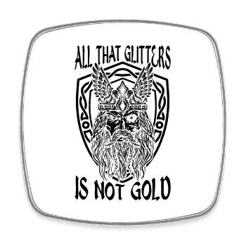All That Glitters Valkyrie Norse Mythology Lover - Viereckiger Kühlschrankmagnet - Weiß - Vorne