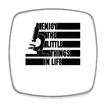 Enjoy Little Things Retro Medical Microbiologists - Viereckiger Kühlschrankmagnet - Weiß - Vorne
