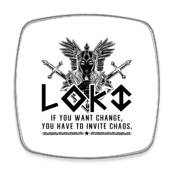 If You Want Change Loves Norse Mythology Valkyries - Viereckiger Kühlschrankmagnet - Weiß - Vorne