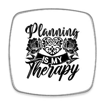 Planning Is My Therapy Marriage Wedding Planners - Viereckiger Kühlschrankmagnet - Weiß - Vorne