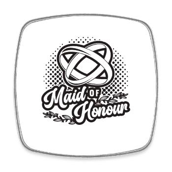 Maid Of Honour Bridal Wedding Party Maid Of Honors - Viereckiger Kühlschrankmagnet - Weiß - Vorne