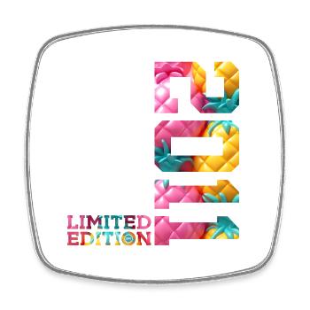 15. GEBURTSTAG LIMITED EDITION 2011 - Viereckiger Kühlschrankmagnet - Weiß - Vorne
