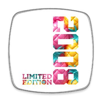 18TH BIRTHDAY LIMITED EDITION 2008 - Square fridge magnet - white - Front