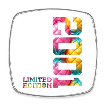25TH ANNIVERSARY LIMITED EDITION 2001 - Square fridge magnet - white - Front
