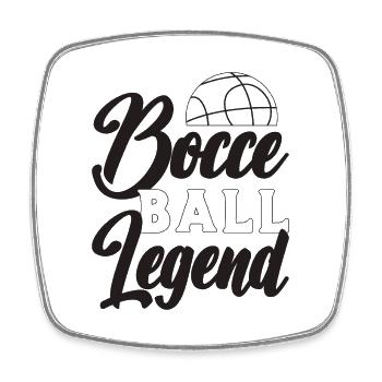 Bocce Ball Legend Boules Pétanque Joueur de pétanque - Magnet carré - blanc - Devant