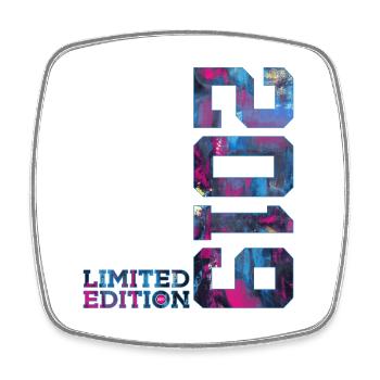 7. GEBURTSTAG LIMITED EDITION 2019 - Viereckiger Kühlschrankmagnet - Weiß - Vorne
