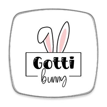 Gotti Bunny Beschts Gotti Taufpatin Schweiz Taufe - Viereckiger Kühlschrankmagnet - Weiß - Vorne