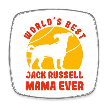 La meilleure maman Jack Russell de tous les temps - Magnet carré - blanc - Devant