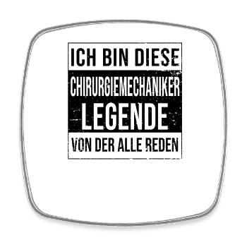 Berufe Ausbildung bestanden Legende - Viereckiger Kühlschrankmagnet - Weiß - Vorne