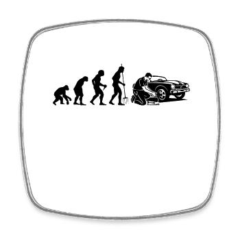 Mechatronics Technician, Car Mechanic, Electrician - Square fridge magnet - white - Front