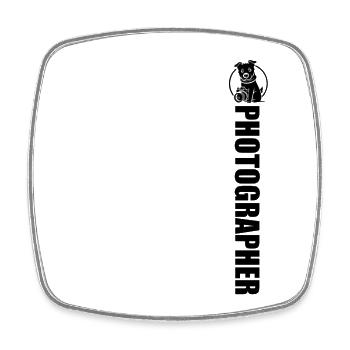 Landscape Photographer, Nature Photographer, Animal Photographer - Square fridge magnet - white - Front