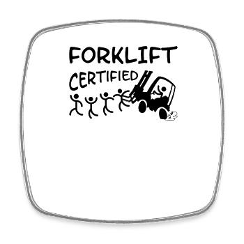 Forklift Driver Warehouse Manager Warehouse Manager Occupations - Square fridge magnet - white - Front