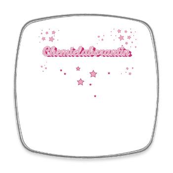 Chemiker Abschluss-Geschenk Chemielaborantin - Viereckiger Kühlschrankmagnet - Weiß - Vorne