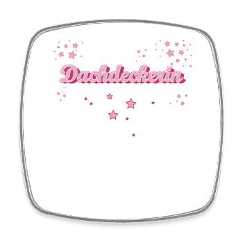Dachdecker Abschluss-Geschenk Handwerker - Viereckiger Kühlschrankmagnet - Weiß - Vorne
