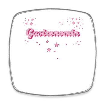 Restaurant Wirt Koch Abschluss-Geschenk - Viereckiger Kühlschrankmagnet - Weiß - Vorne