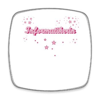 Programmierer Abschluss-Geschenk Informatikerin - Viereckiger Kühlschrankmagnet - Weiß - Vorne