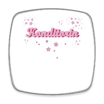 Bäcker Abschluss-Geschenk Konditorin - Viereckiger Kühlschrankmagnet - Weiß - Vorne