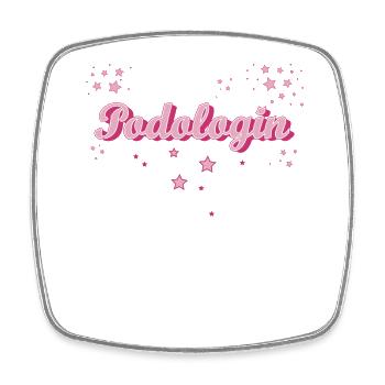 Foot Care Graduation Gift Podiatrist - Square fridge magnet - white - Front