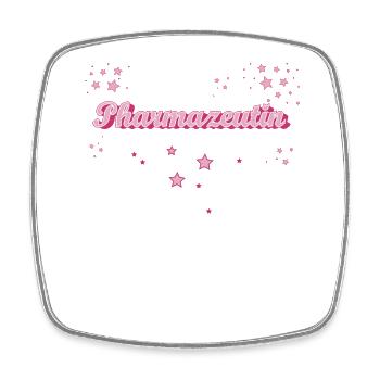 Laborant Abschluss-Geschenk Pharmazeutin - Viereckiger Kühlschrankmagnet - Weiß - Vorne