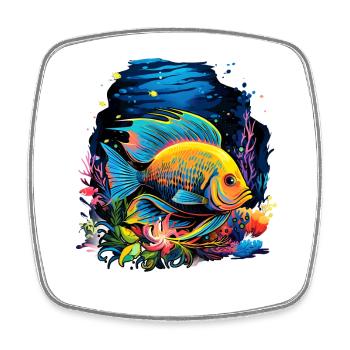 Angelfish - Magnet carré - blanc - Devant