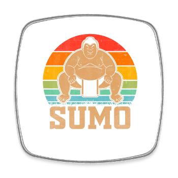 Sumo - Square fridge magnet - white - Front