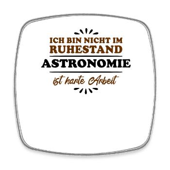 Retirement Pensioner Pensioner Astronomy - Square fridge magnet - white - Front