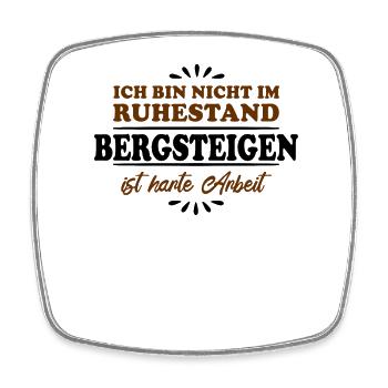 Ruhestand Rentner Pensioner Bergsteiger - Viereckiger Kühlschrankmagnet - Weiß - Vorne