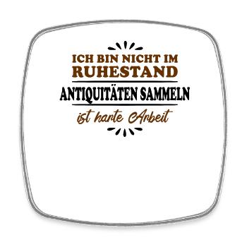 Retirement Retirees Pensioners Antiques - Square fridge magnet - white - Front