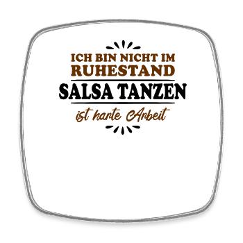 Ruhestand Rentner Pensioner Salsa-Tänzer - Viereckiger Kühlschrankmagnet - Weiß - Vorne
