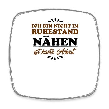 Retirement Pensioner Pensioner Seamstress - Square fridge magnet - white - Front