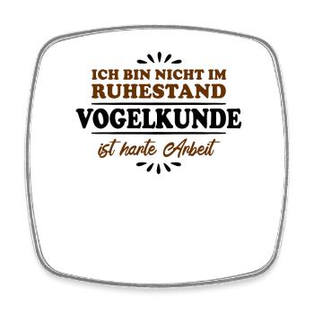 Ruhestand Rentner Pensioner Vogelkunde - Viereckiger Kühlschrankmagnet - Weiß - Vorne