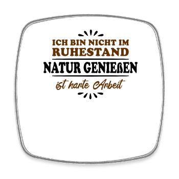 Retraité Retraité Amoureux de la nature - Magnet carré - blanc - Devant