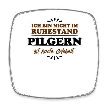 Pèlerinage des retraités - Magnet carré - blanc - Devant