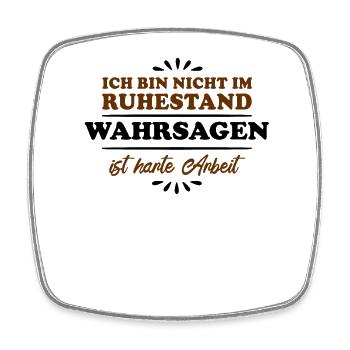 Ruhestand Rentner Pensioner Wahrsager - Viereckiger Kühlschrankmagnet - Weiß - Vorne