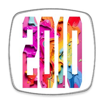 BUNT 16TH BIRTHDAY 2010 - Square fridge magnet - white - Front