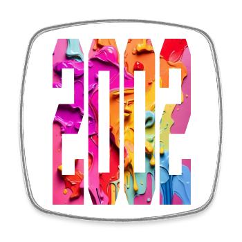 BUNT 24TH BIRTHDAY 2002 - Square fridge magnet - white - Front