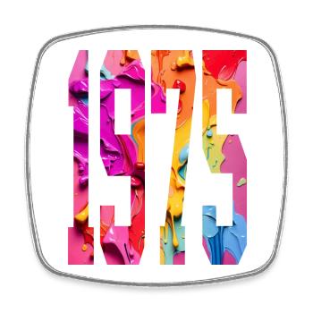 BUNT 51E ANNIVERSAIRE 1975 - Magnet carré - blanc - Devant