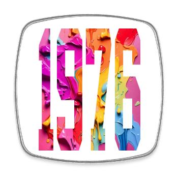 BUNT 50E ANNIVERSAIRE 1976 - Magnet carré - blanc - Devant