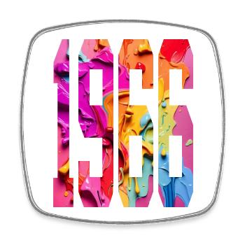 BUNT 60E ANNIVERSAIRE 1966 - Magnet carré - blanc - Devant