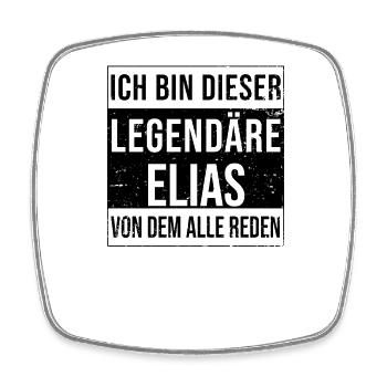Ich bin dieser legendäre für Elias - Viereckiger Kühlschrankmagnet - Weiß - Vorne