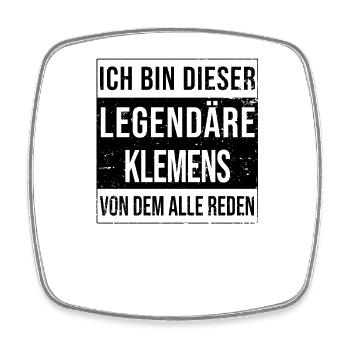 Je suis cette légende pour Klemens - Magnet carré - blanc - Devant