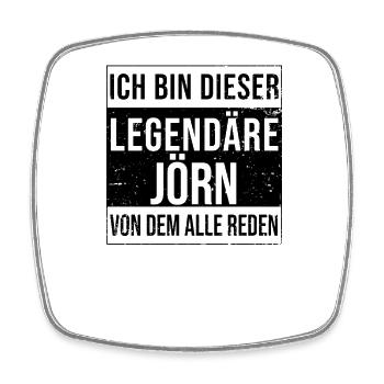 Je suis cette légende pour Jörn - Magnet carré - blanc - Devant